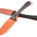 benchmade 15201or altitude fixed blade knife 308 cpm s90v orange dlc drop 1