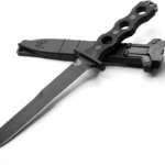 benchmade 185bk socp fixed blade knife 711 black double edge plain dagger