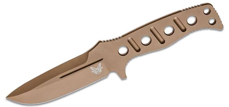 benchmade 375fe 1 shane sibert adamas fixed blade knife 42 cruwear flat