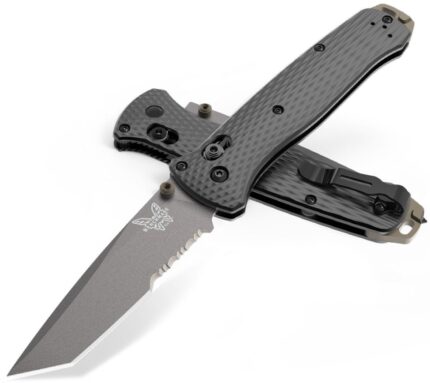 benchmade 537sgy 03 bailout axis folding knife 338 cpm m4 tungsten gray