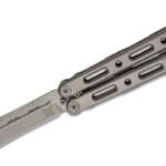 benchmade 85 billet ti balisong butterfly 44 cpm s30v drop point blade 