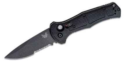 benchmade 9070sbk claymore auto folding knife 36 cpm d2 cobalt black drop