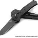 benchmade 9071sbk claymore auto folding knife 36 cpm d2 cobalt black tanto