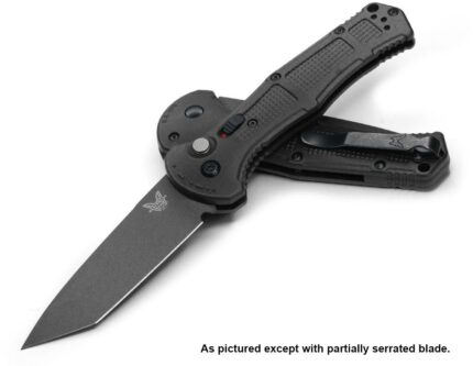 benchmade 9071sbk claymore auto folding knife 36 cpm d2 cobalt black tanto