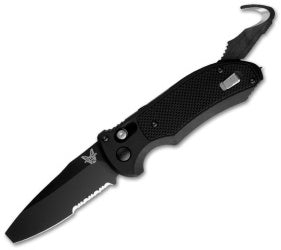 benchmade auto triage automatic knife black 335 black serr 9160sbk buy