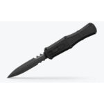 benchmade claymore otf dagger cpm d2 dbl serr gry pvd blk