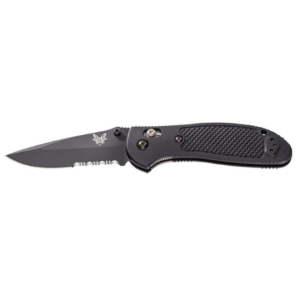 benchmade griptilian axis lock knife gray blue g 10 345 black serr