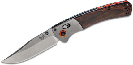 benchmade hunt crooked river folding 400 s30v clip point blade dymondwood