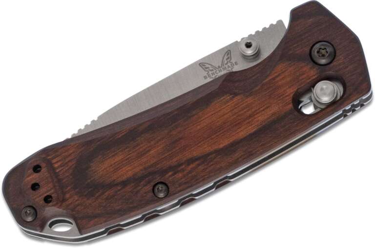 benchmade hunt grizzly creek folding knife 350 s30v blade with gut hook