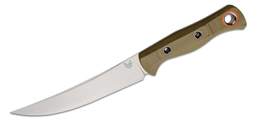 benchmade hunt meatcrafter fixed blade knife 608 cpm s45vn stonewashed