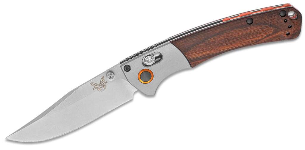 benchmade hunt mini crooked river folding knife 34 s30v satin plain blade