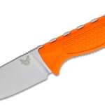 benchmade hunt steep country fixed blade knife 354 s30v drop point orange
