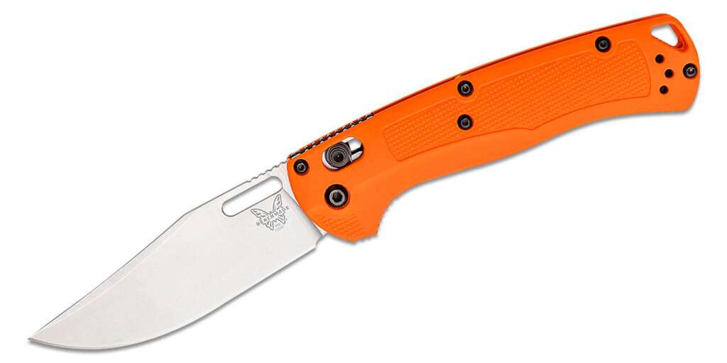 benchmade hunt taggedout axis folding knife 35 cpm 154 stonewashed clip