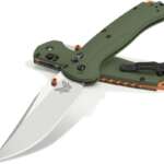 benchmade hunt taggedout axis folding knife 35 s45vn satin clip point