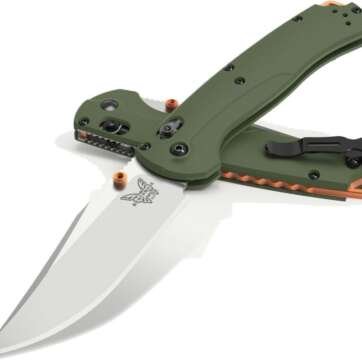 benchmade hunt taggedout axis folding knife 35 s45vn satin clip point
