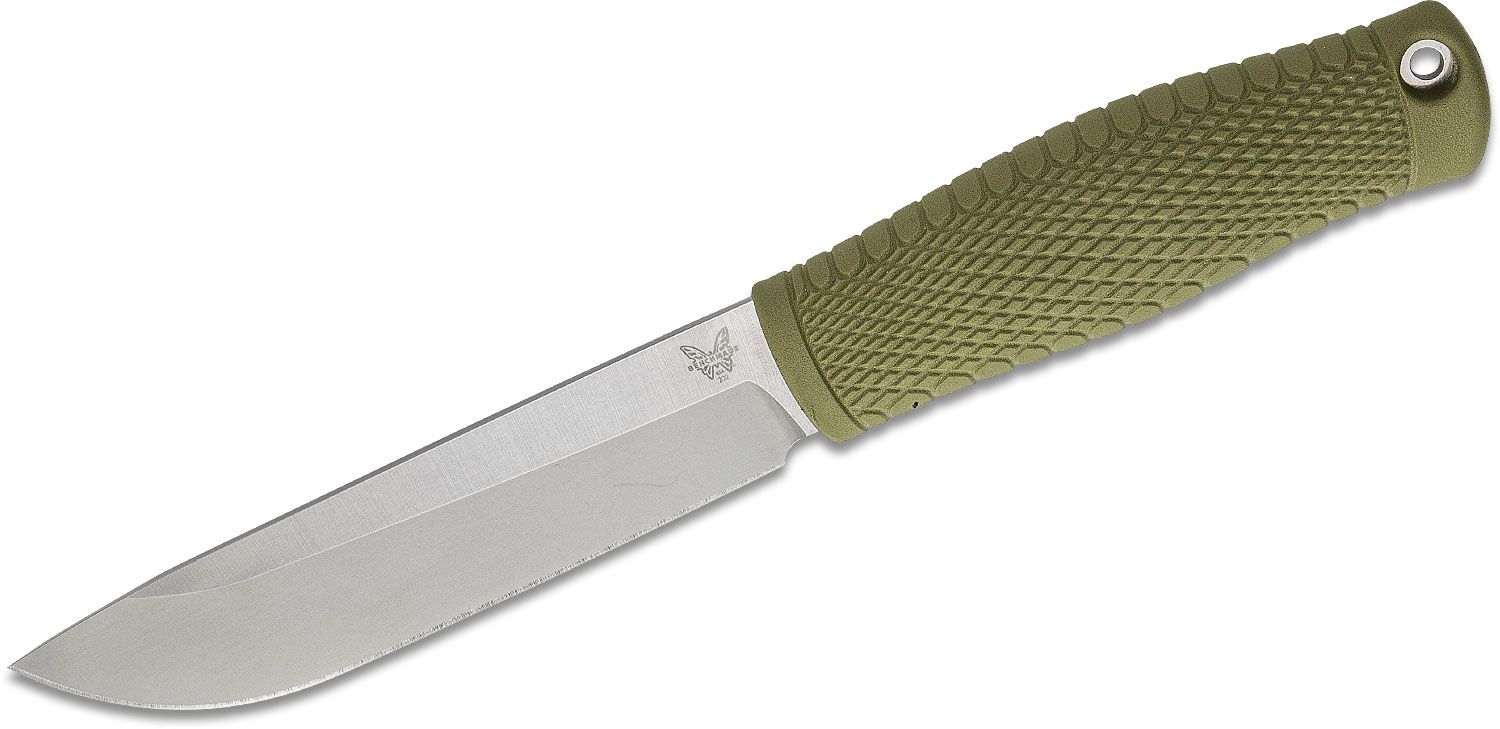 benchmade leuku fixed blade bushcraft knife 519 cpm 3v satin drop point benchmade leuku fixed blade bushcraft knife 519 cpm 3v satin drop point
