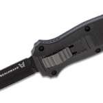benchmade mini infidel dagger auto otf knife 310 d2 black double edge