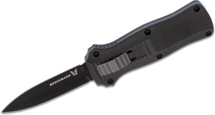 benchmade mini infidel dagger auto otf knife 310 d2 black double edge