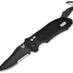 benchmade triage axis lock automatic knife 358 black serr 9170sbk buy