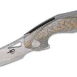 bestech knives elijah isham the reticulan flipper knife 209 damascus