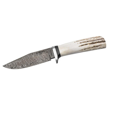 browning storm front damascus stag clip point knife