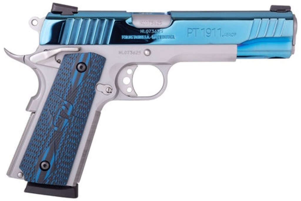 buy taurus 1911 45 acp 5 barrel vz grip ss blue pvd finish taurus firearms