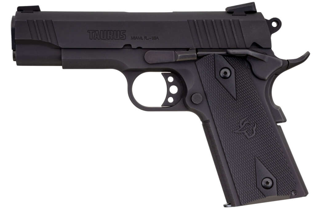buy taurus 1911 commander 9mm 420 barrel checkered grip black 9rd