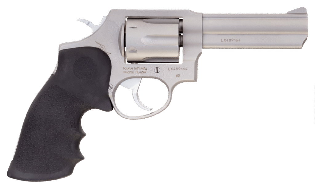 buy taurus 65 357 magnum 6rd 4 matte stainless black hogue rubber grip