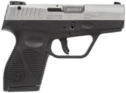buy taurus 740 slim sa da 40s w 3 barrel black polymer grip ss slide 6rd