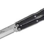 emerson hand ground bali longhorse butterfly knife 4 stonewashed drop point