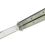 eps knives g10 wraith balisong butterfly 46 154cm satin bowie blade 
