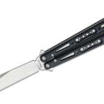eps knives g10 wraith balisong butterfly 46 154cm satin bowie blade black
