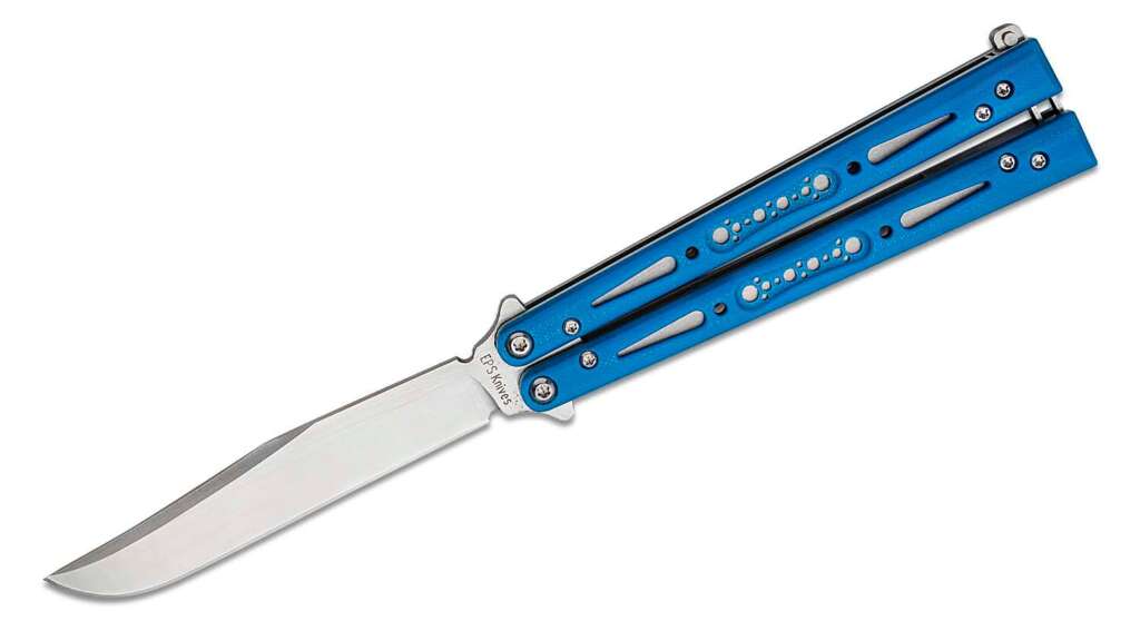 eps knives g10 wraith balisong butterfly 46 154cm satin bowie blade ghost 1