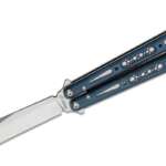 eps knives g10 wraith balisong butterfly 46 154cm satin bowie blade ghost