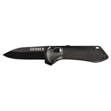 gerber highbrow compact knife assisted open fine edge blade black