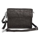 gun toten mamas cowhide clutch purse black