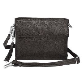 gun toten mamas cowhide clutch purse black