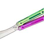 heibel knives invictus balisong 111 butterfly knife 475 rwl 34 stonewashed