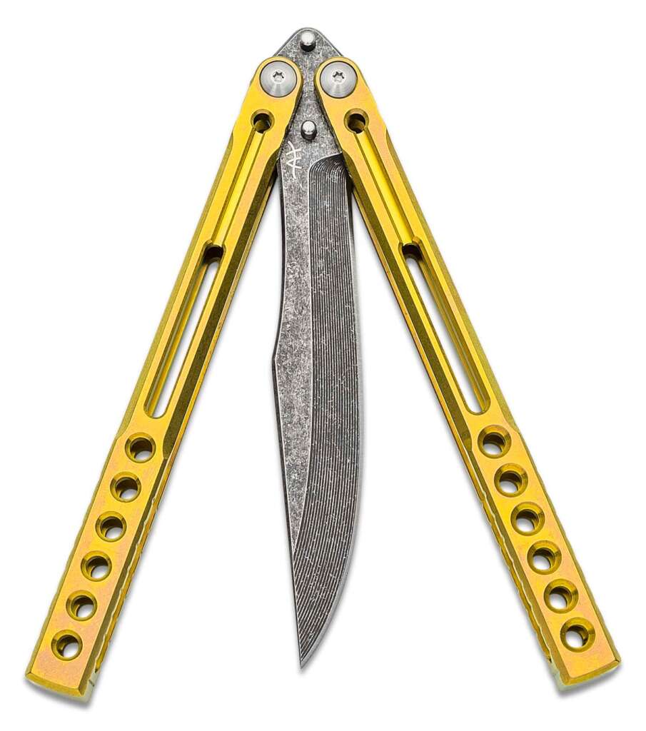 heibel knives invictus balisong 112 butterfly knife 475 rwl 34 acid washed