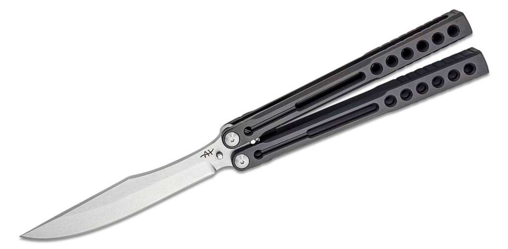 heibel knives invictus balisong 117 butterfly knife 475 rwl 34 stonewashed