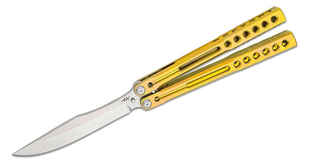heibel knives invictus balisong 121 butterfly knife 475 rwl 34 stonewashed
