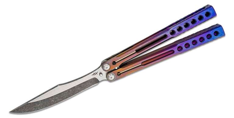 heibel knives invictus balisong 124 butterfly knife 475 rwl 34 acid washed