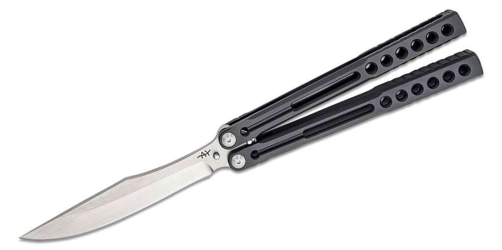heibel knives invictus balisong 97 butterfly knife 475 rwl 34 stonewashed