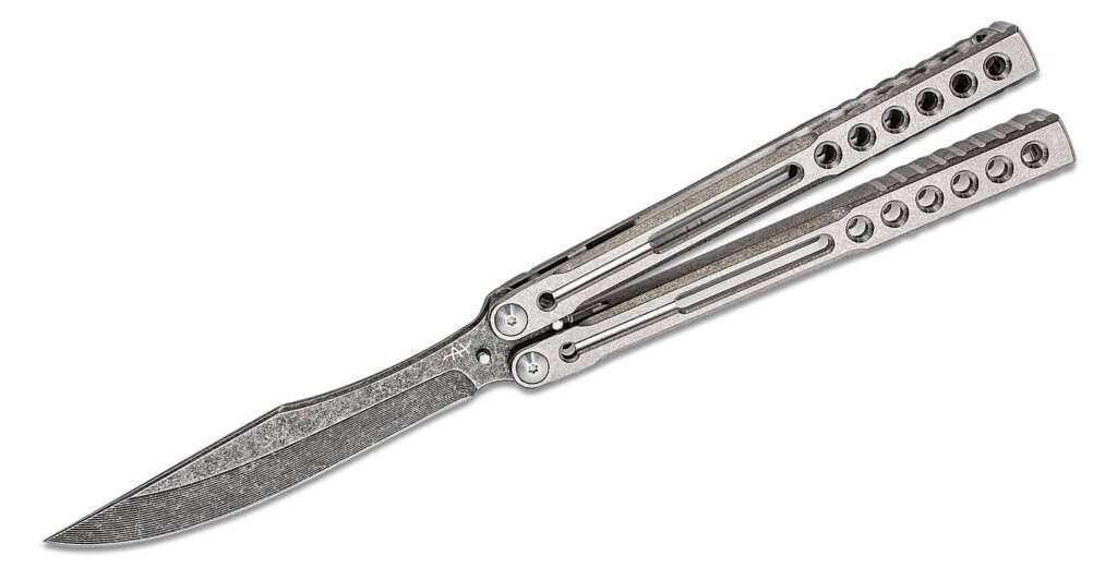 heibel knives invictus balisong butterfly knife 475 rwl 34 acid washed