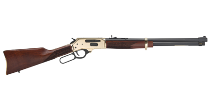 henry 45 70 side gate lever action rifle with walnut stock henry usa rifle