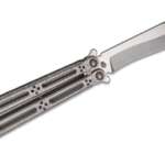 hom design basilisk r balisong butterfly knife 4625 154cm recurve bowie 2