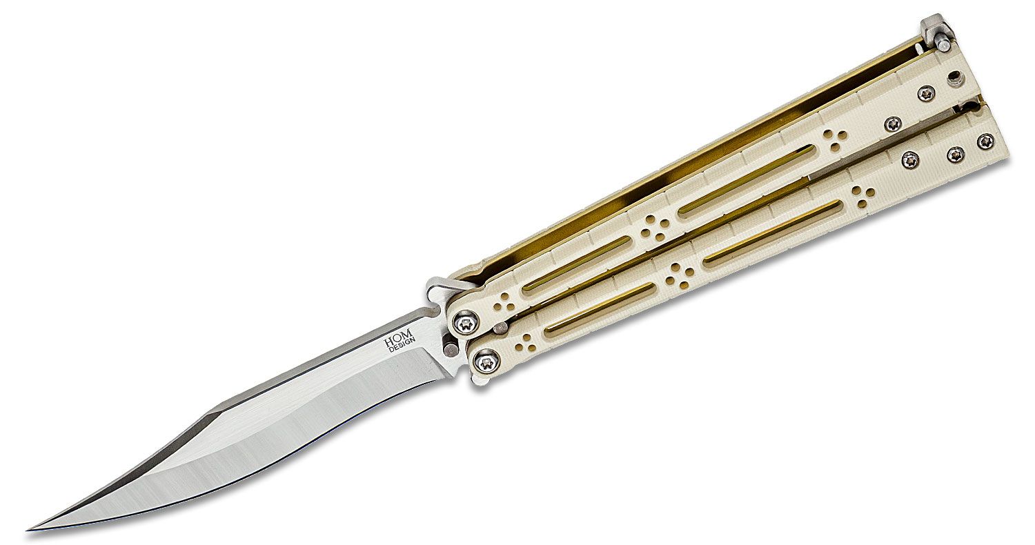 hom design basilisk r balisong butterfly knife 4625 154cm recurve bowie hom design basilisk r balisong butterfly knife 4625 154cm recurve bowie