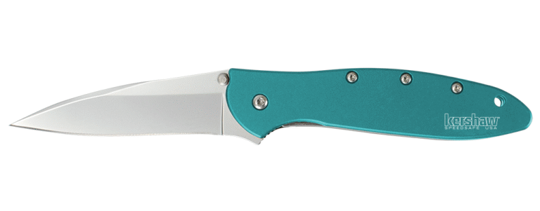 kershaw leek spring assisted knife teal 3 bead blast 1660teal buy