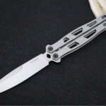 kershaw moonsault balisong 14c28n steel blade working finish stainless