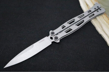 kershaw moonsault balisong 14c28n steel blade working finish stainless